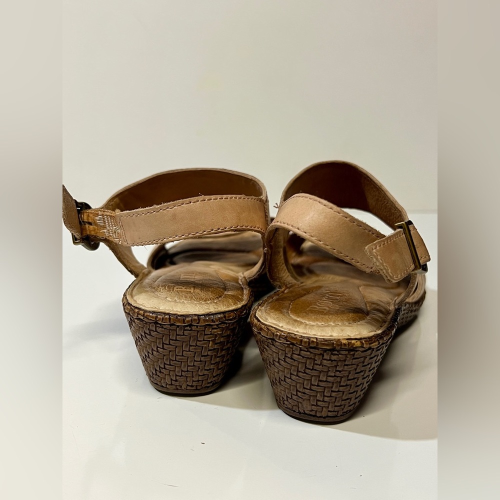 Born Tan Wedge Sandals - Picture 5 of 8